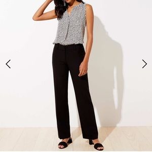 Loft Marisa Black Slacks, Sz 4L, Worn Once